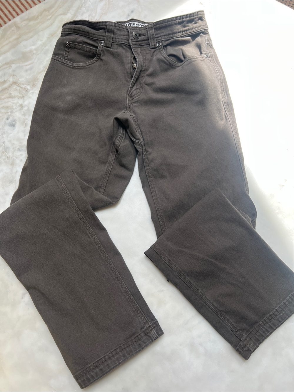 Duluth Men's Brown slim fit 28x30 Straight-Leg work pant Jeans